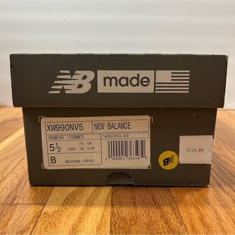 Women’s New Balance 990v5 Suede Leather Navy Blue New NIB Size 5.5 - Picture 14 of 14